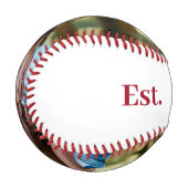 Balle De Baseball Classic Papa Année Photo Rouge (Devant Gauche)