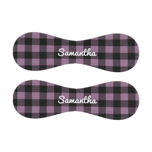 Balle De Baseball Classic Violet Buffalo Check Plaid Personnalisé (Panneaux)