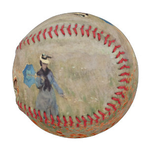 Balle De Baseball Claude Monet - Champ de coquelicots