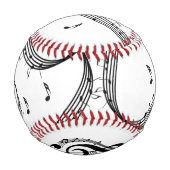 Balle De Baseball Climactic G Clef Music (Dos)