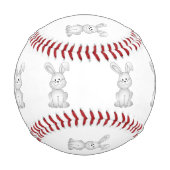 Balle De Baseball Clipart blanc de lapin (Dos)