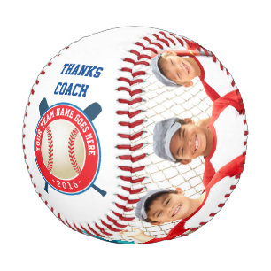 Balle De Baseball Coach Merci de l'équipe de baseball ou texte perso