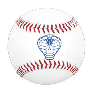Balle De Baseball Cobra Serpent bleu Illustration Animaux Vénomous