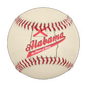 Balle De Baseball Coeur de Dixie en Alabama (Dos)