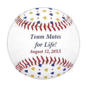 Balle De Baseball Coeurs d'équipe Personnalisés nouvellement mariés