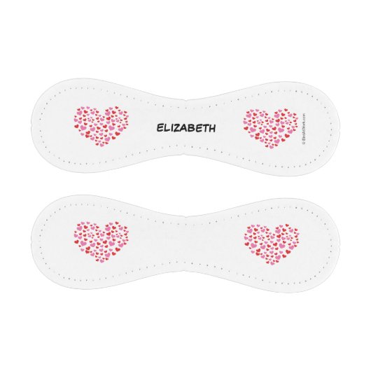 Balle De Baseball Coeurs Rouge Et Rose | Ajouter Votre Nom (Panneaux)