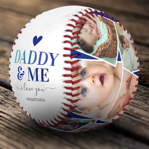 Balle De Baseball Collage photo de la Fête des pères "Daddy & Me"