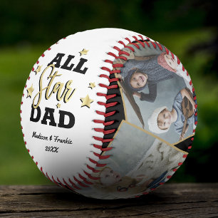 Balle De Baseball Collage photo de la Fête des pères papa étoile