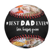 Balle De Baseball Collage photo papa personnalisé (Dos)