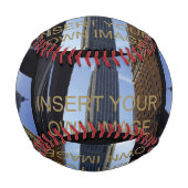 Balle De Baseball Collage photo personnalisé (Dos)