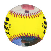 Balle De Baseball Collage photo Yellow Best Papa Ever 2 (Dos)