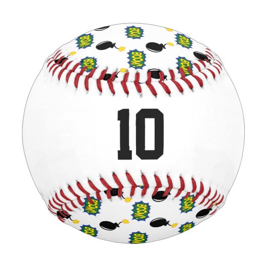 Balle De Baseball Comics Superhero Sports NUMBER Age Firecracker (Dos)