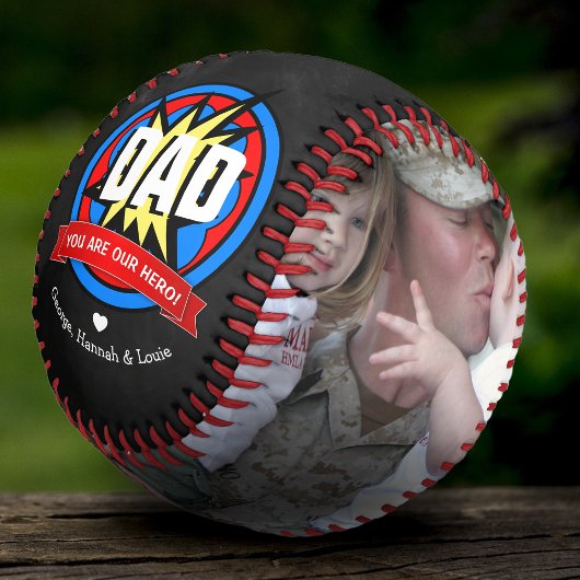 Balle De Baseball Comique Fun Vous Êtes Notre Héros ! Papa | FÊTE DE