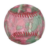 Balle De Baseball Conception abstraite en plâtre rouge vert (Dos)