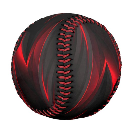 Balle De Baseball Conception abstraite rouge au point (Angle)