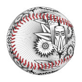 Balle De Baseball Conception artistique tribale (Devant Gauche)