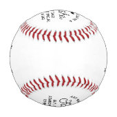 Balle De Baseball Conception de devis papa spécial (Dos)
