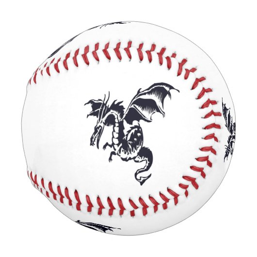 Balle De Baseball Conception de dragon volant (Dos Gauche)