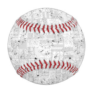 Balle De Baseball Conception de langue Un cent un