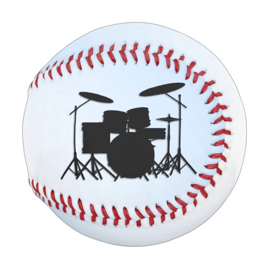 Balle De Baseball Conception Musicale Bleue de Batterie (Devant Droite)