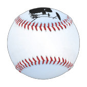 Balle De Baseball Conception Musicale Bleue de Batterie (Dos)