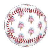 Balle De Baseball Cône rose Sakura crème glacée gaufre (Devant Gauche)