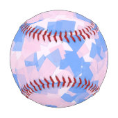 Balle De Baseball Confetti rose et bleu (Devant)