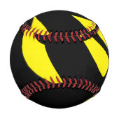 Balle De Baseball Contemporain Jaune / Noir (Devant)