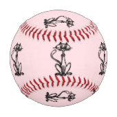 Balle De Baseball Cool Chat rose (Devant)
