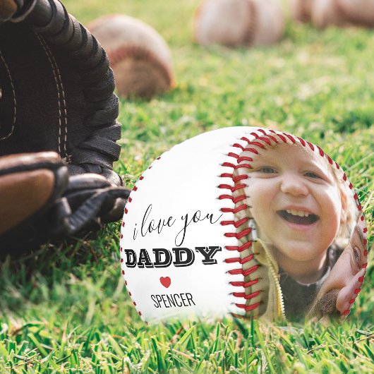 Balle De Baseball Cool I Love You 2 Photo Collage unique
