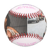 Balle De Baseball Cool Maman Lettrer la main Mère Keepsaké Photo (Devant)