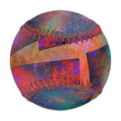 Balle De Baseball Couche d'images rustiques irrégulières (Dos)