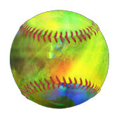 Balle De Baseball couleur abstrait transparent arrière - plan vert, (Dos)