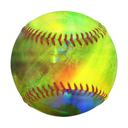 Balle De Baseball couleur abstrait transparent arrière - plan vert, (Devant)