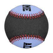 Balle De Baseball Couleur seule - noir et bleu clair (Dos)