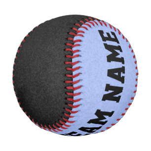 Balle De Baseball Couleur seule - noir et bleu clair