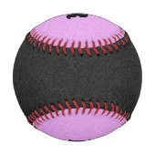 Balle De Baseball Couleur seule - noir et rose clair (Dos)