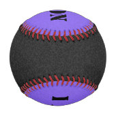 Balle De Baseball Couleur seule - noir & lilas (Dos)