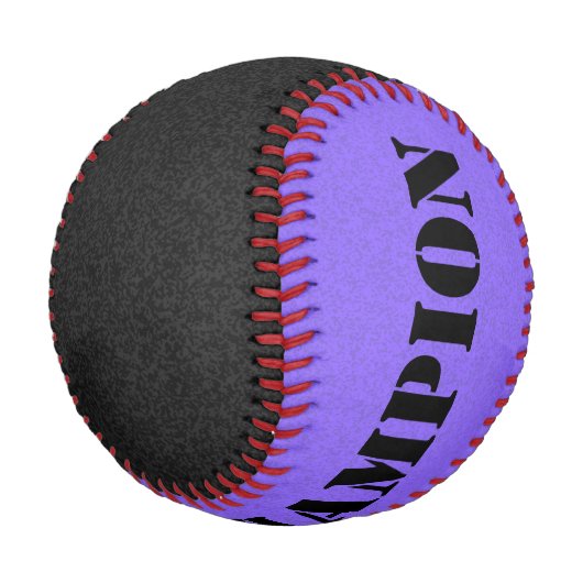 Balle De Baseball Couleur seule - noir & lilas (Angle)