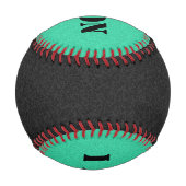 Balle De Baseball Couleur seule - noir & menthe (Dos)