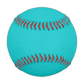 Balle De Baseball Couleur solide clair turquoise (Devant)