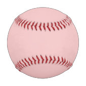 Balle De Baseball Couleur solide rose bébé (Dos)