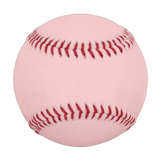 Balle De Baseball Couleur solide rose bébé (Devant)