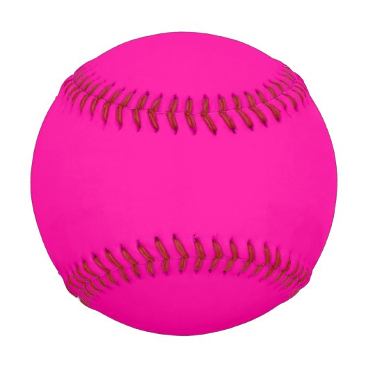 Balle De Baseball Couleur solide rose néon (Dos)