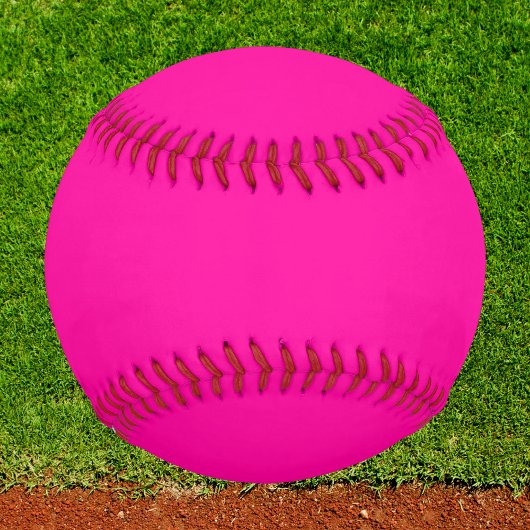 Balle De Baseball Couleur solide rose néon