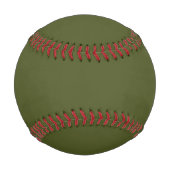 Balle De Baseball Couleur solide verte de l'Armée (Dos)