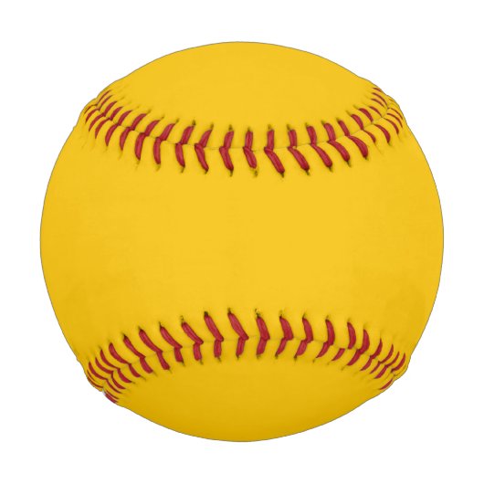 Balle De Baseball Couleur uni jaune soleil (Dos)