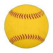 Balle De Baseball Couleur uni jaune soleil (Devant)
