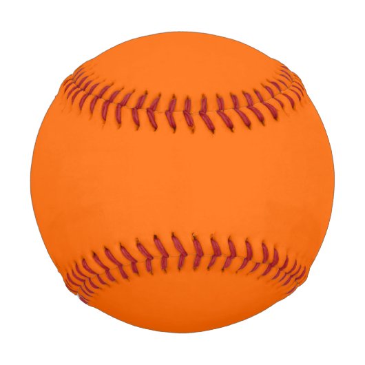 Balle De Baseball Couleur vive orange (Devant)