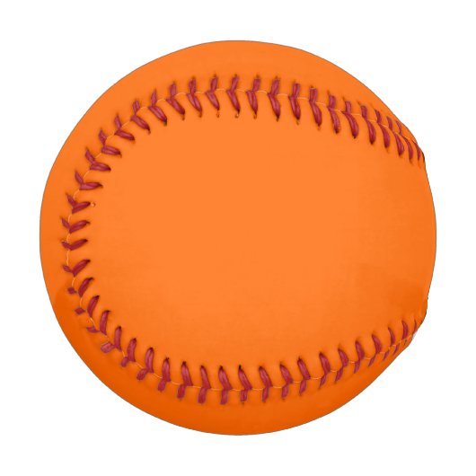 Balle De Baseball Couleur vive orange (Devant Gauche)